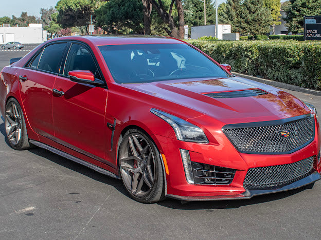 2016-2019 CTS-V3  | FRONT LIP SPLITTER GROUND EFFECTS AND WHEEL ARCHES - CARBON FIBER